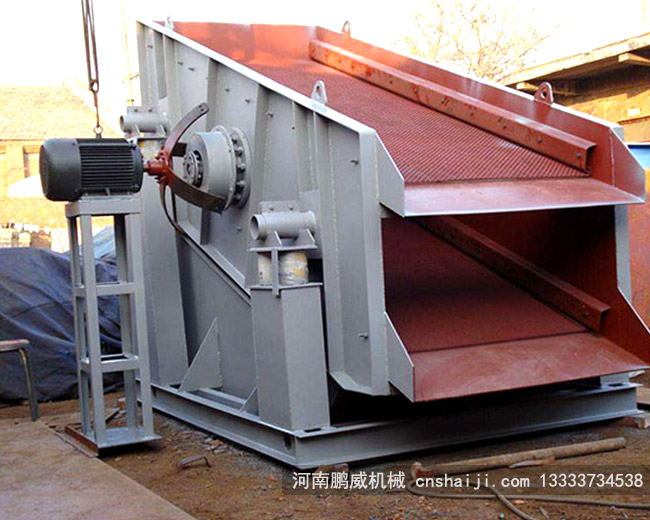 客户现场圆振动筛安装角度大小与产量的说明